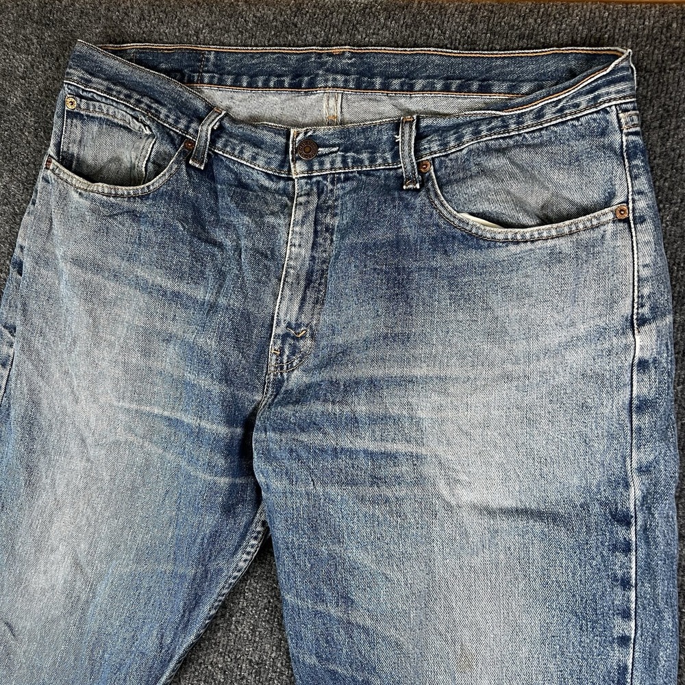 Levis 753 Jeans Mens 38x29 Blue Denim Straight Leg Red Tab Classic Fit Tag 38x30